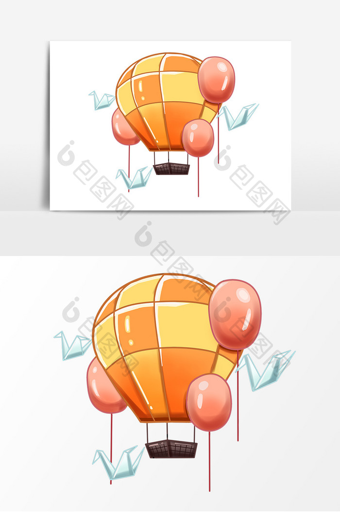 游乐园气球形象元素