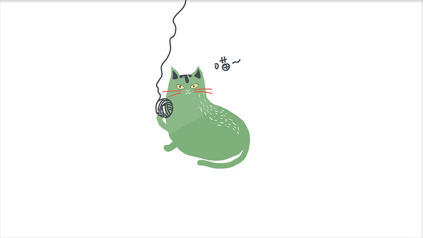 猫小绿系列表情包gif动态表情包玩个毛线