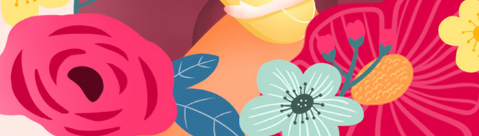 粉红色温馨插画风母亲节app启动页设计