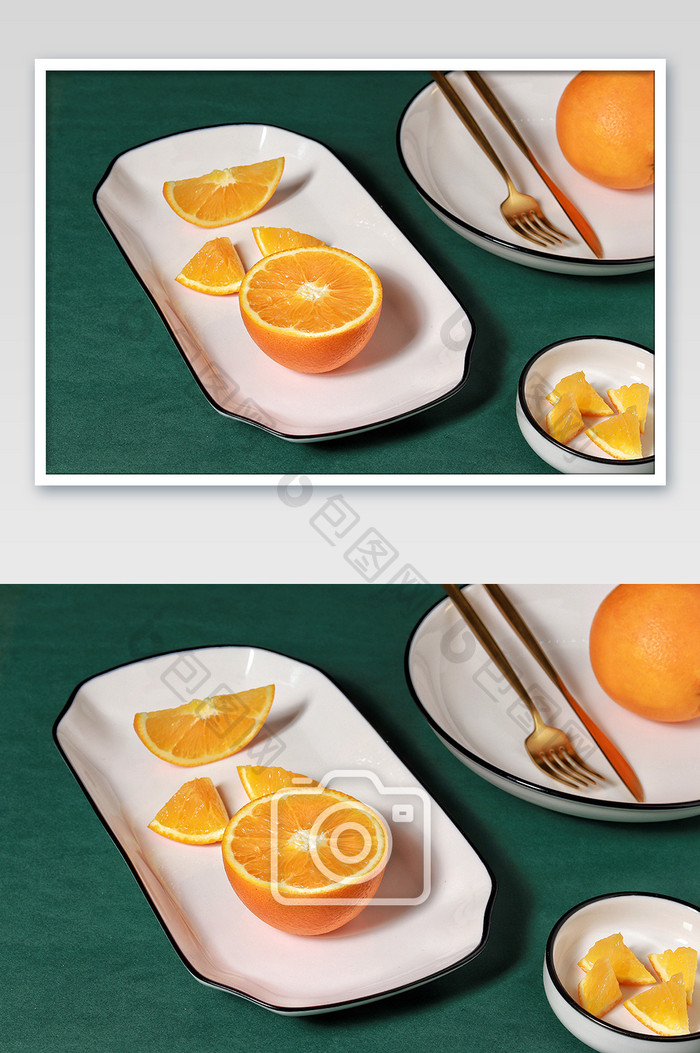 橙子脐橙柑橘平面广告摄影图