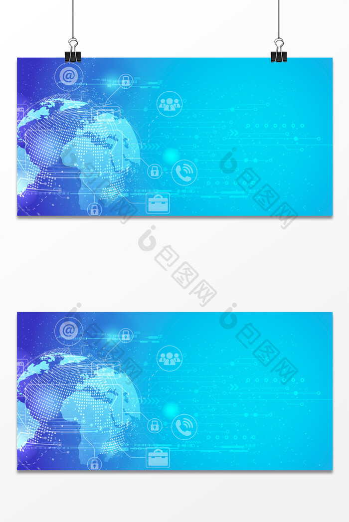 蓝紫渐变地球科技服务通信商务峰会纹理背景