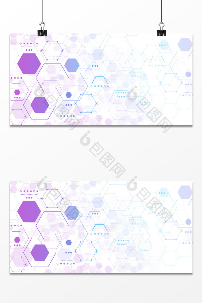 紫色渐变网格菱形科技简约商务纹理背景