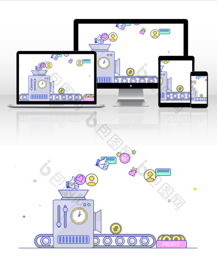 MBE金融互联网商务动图