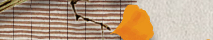 银杏叶花鸟不锈钢金属线条镶嵌硬包背景