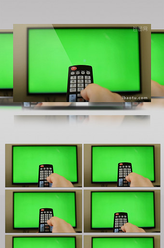 遥控器播台绿色合成企业宣传背景视频元素图片