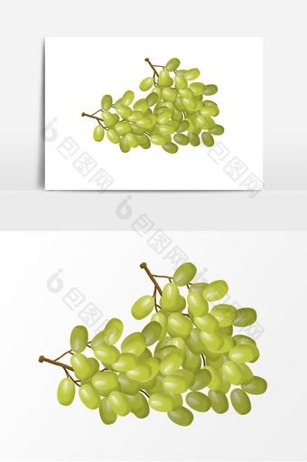 手绘水果葡萄元素图片