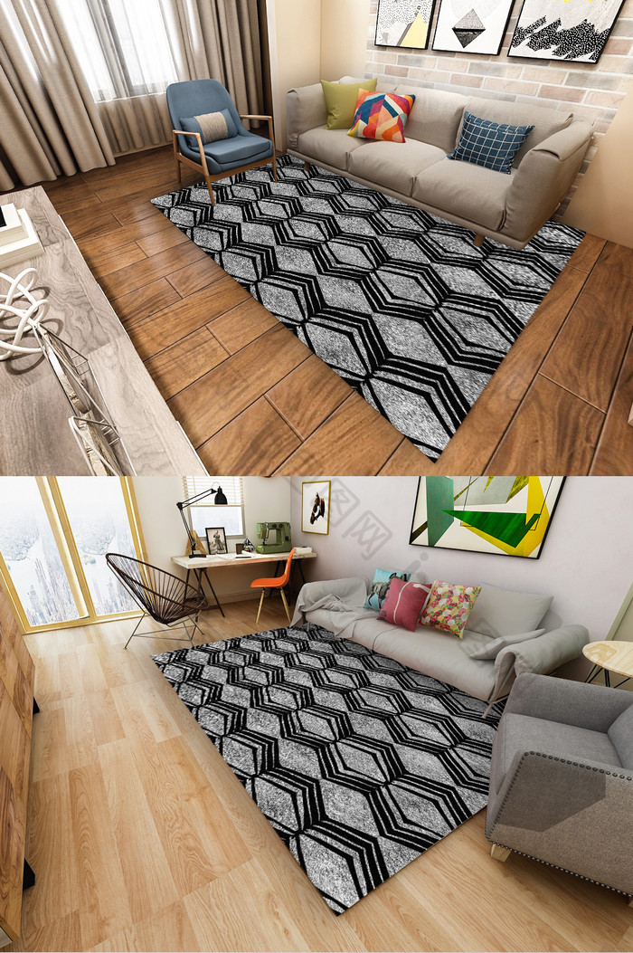 卧室地毯客厅地毯图片