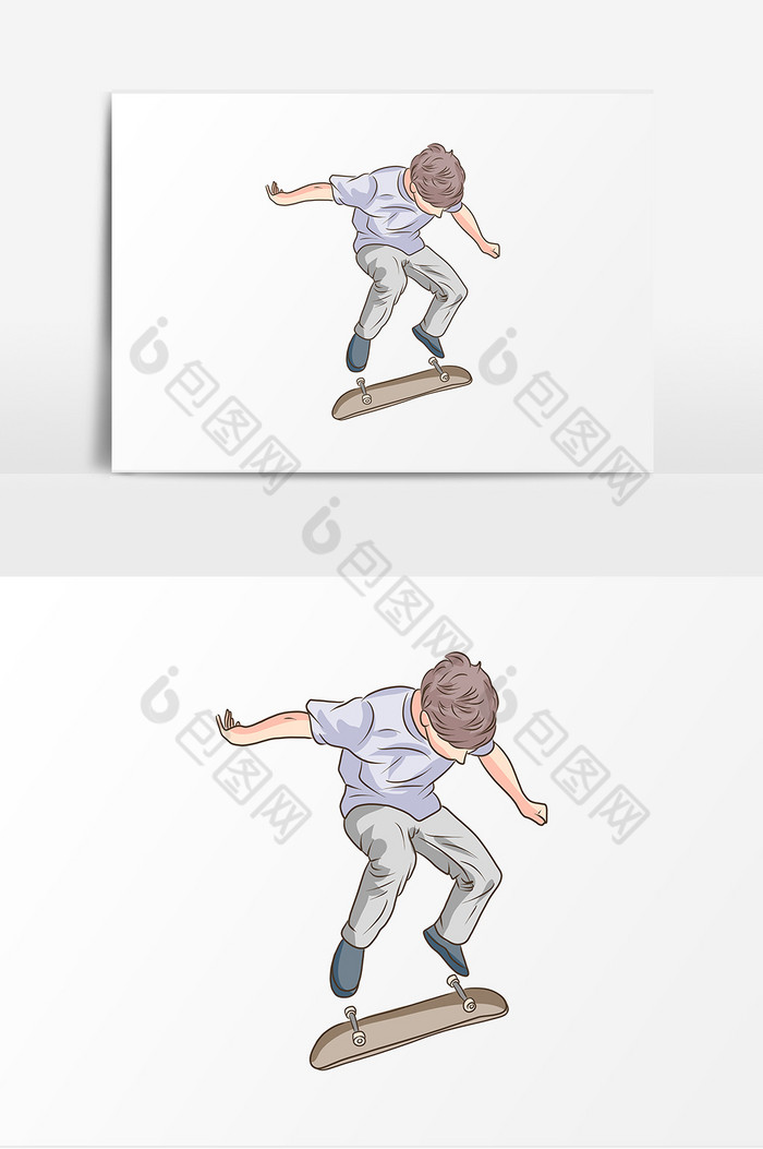小男孩滑滑板图片图片
