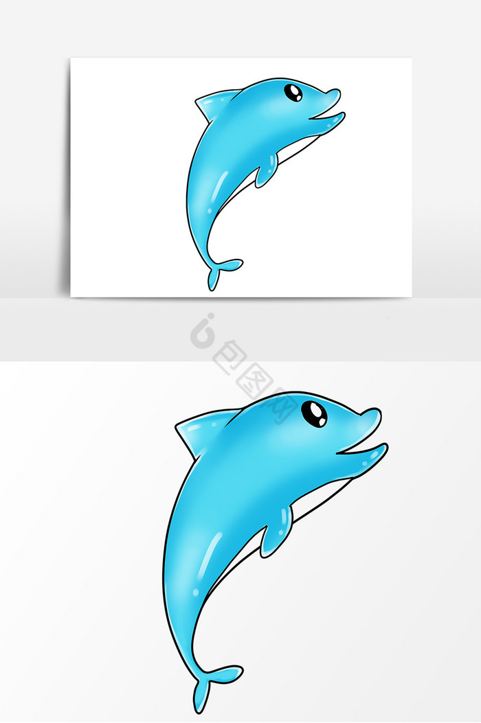海洋生物鲸鱼插画图片