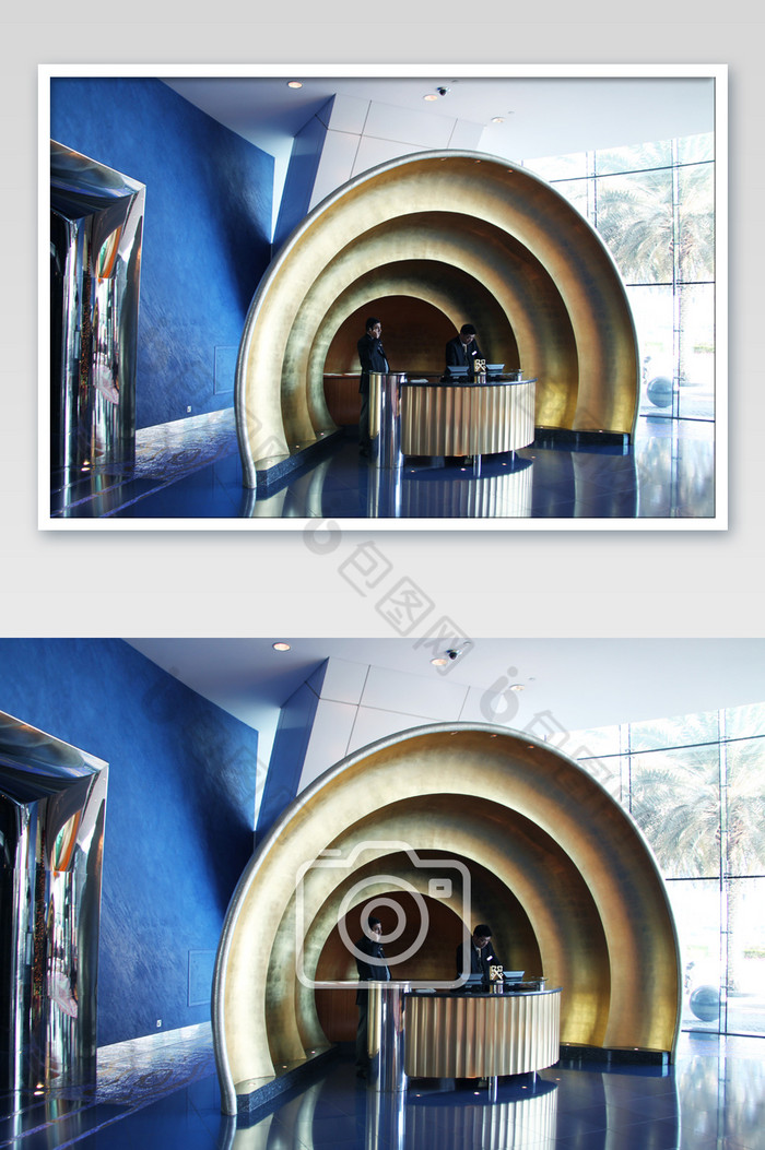 接待处半圆形素材免费下载,本次作品主题是摄影图,使用场景是建筑空间