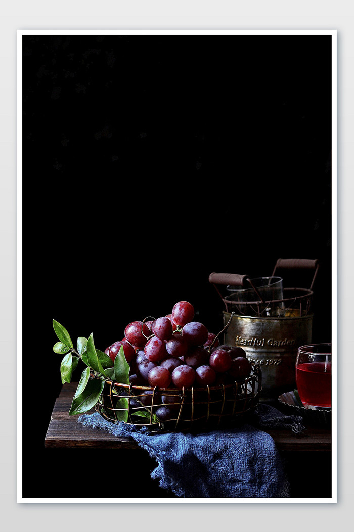 红提子葡萄酒摄影图片