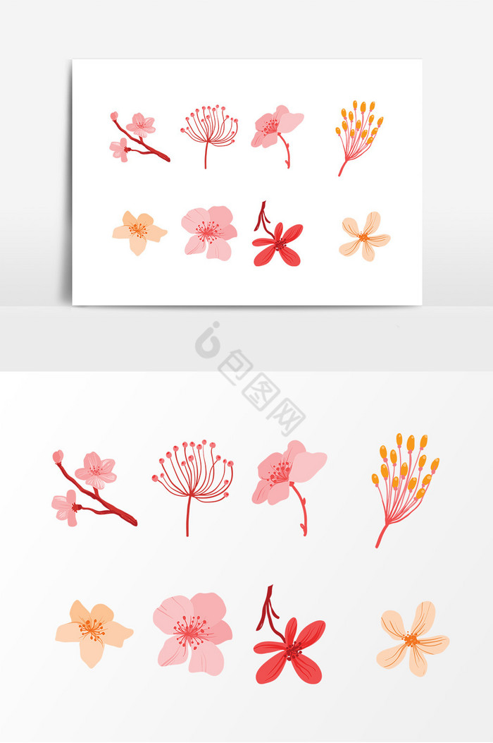 粉桃花植物图片