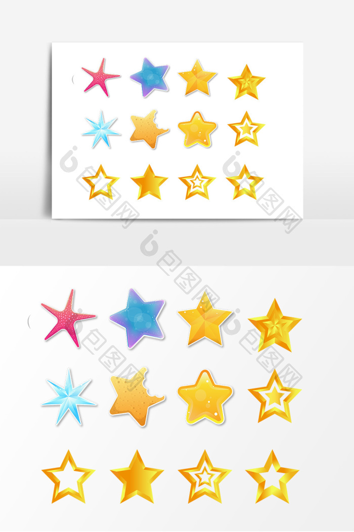 星星几何图形图片