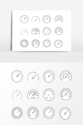 几何线条仪表盘矢量素材