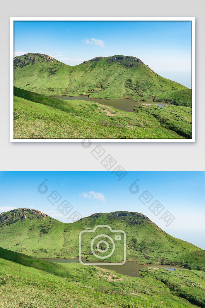 蓝天白云海岛绿色夏天福建大嵛山岛摄影 图片下载 包图网