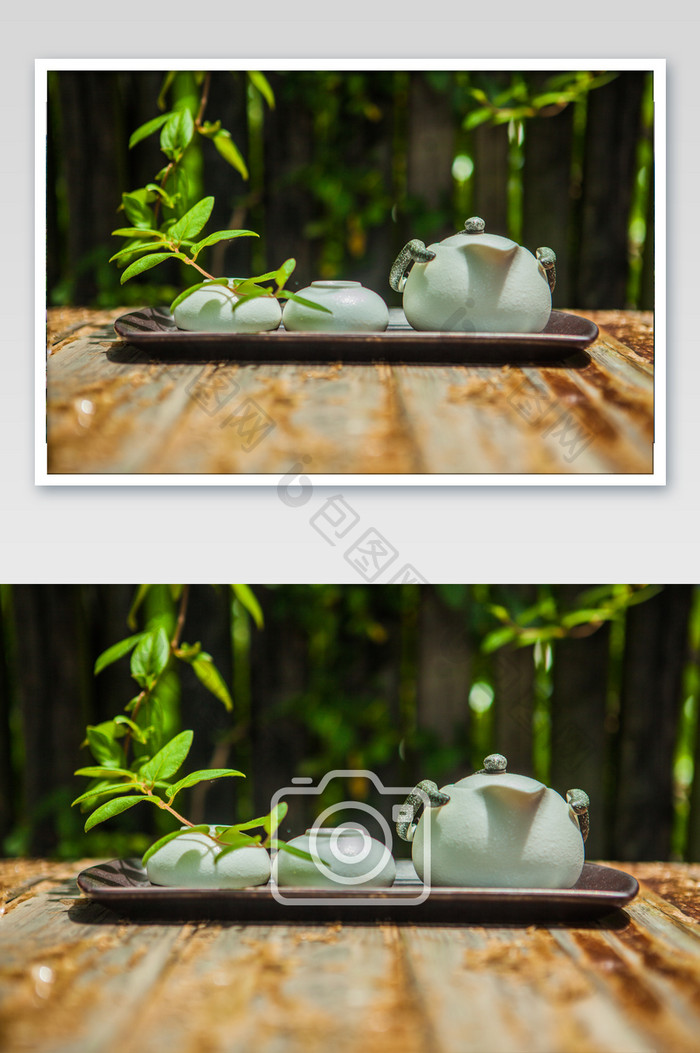 中式茶道中国风休闲生活茶盏摄影图