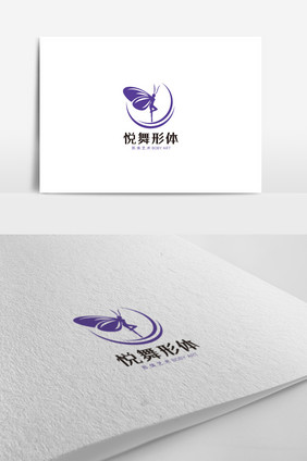 舞蹈工作室标志形体艺术logo