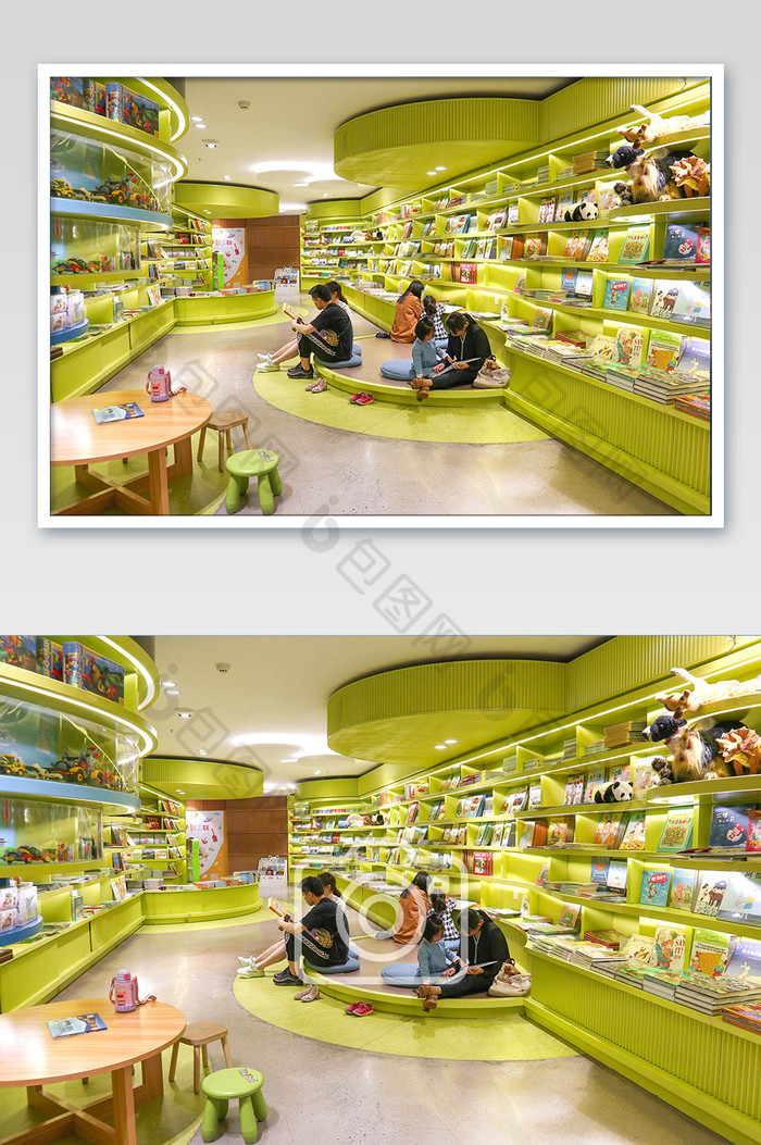 书店儿童读物室内环境摄影图片图片