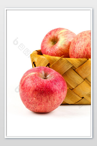 大气白底红苹果摄影图图片