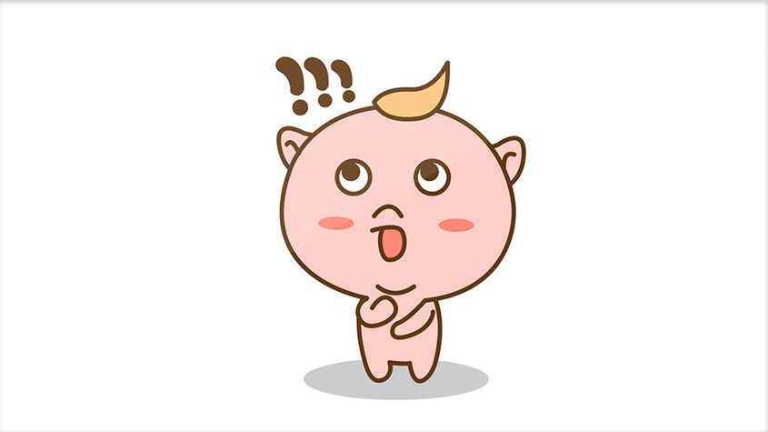 可爱蠢萌小孩子惊叹动态表情包