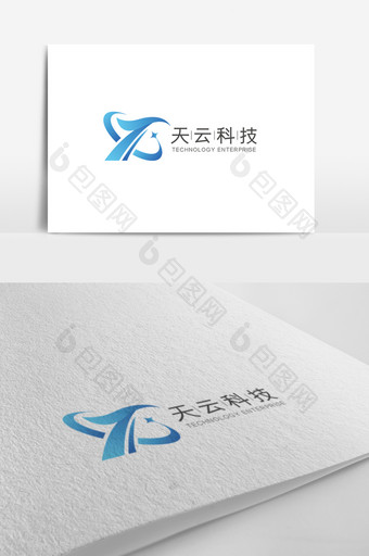 时尚大气简洁科技企业logo设计模板图片