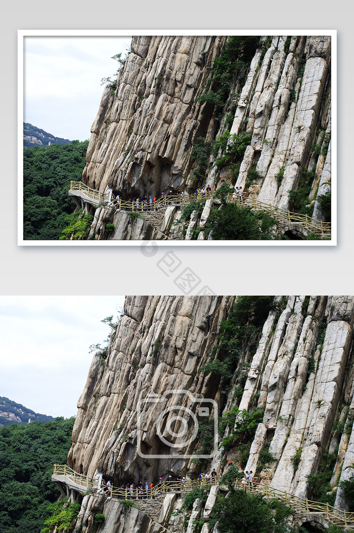 嵩山著名景点地貌千页岩摄影图片