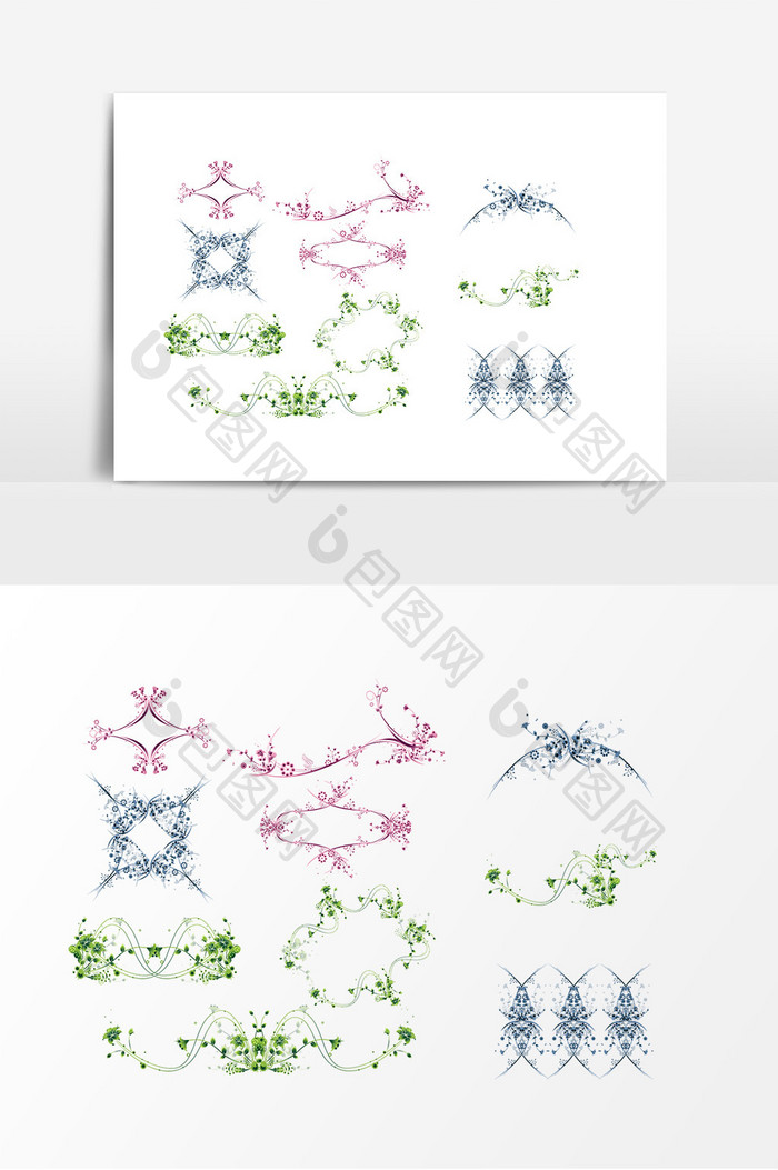 植物边框花朵素材