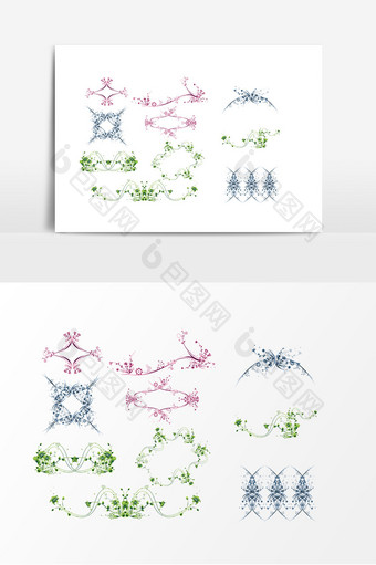 植物边框花朵素材图片