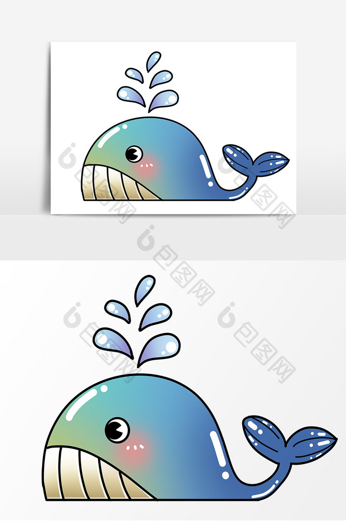 海洋生物卡通鱼形象 Psd素材 包图网