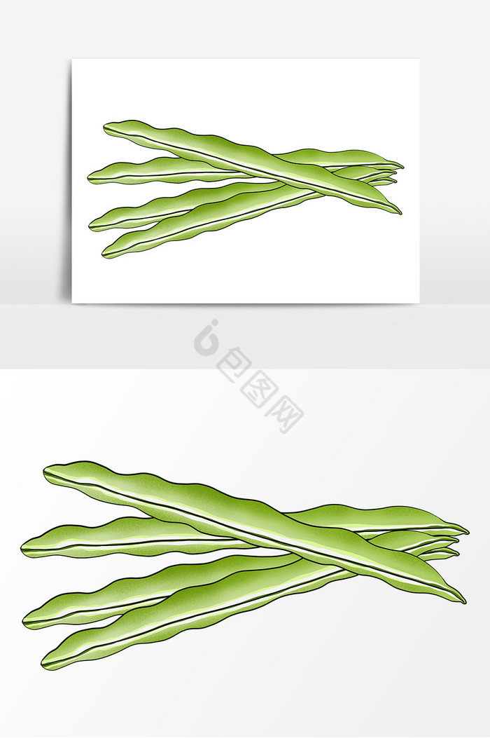蔬菜扁豆形象图片