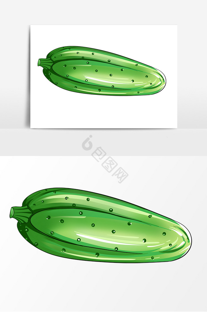 瓜果黄瓜形象图片