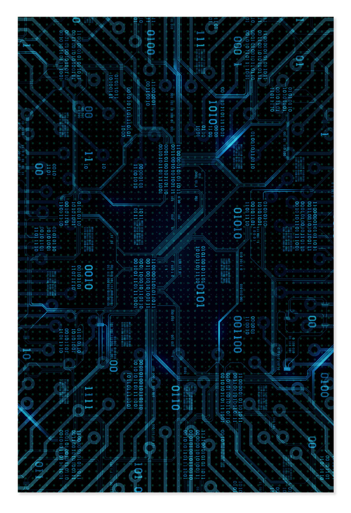 电子商务科技线条抽象电路5G背景