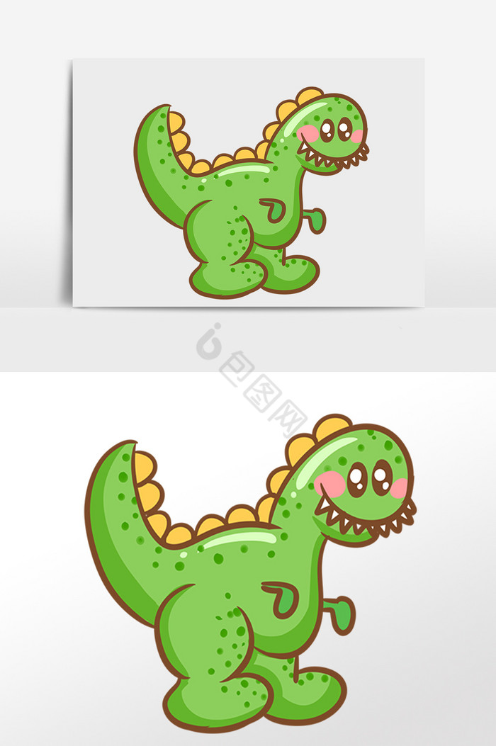 儿童节儿童玩具恐龙插画图片