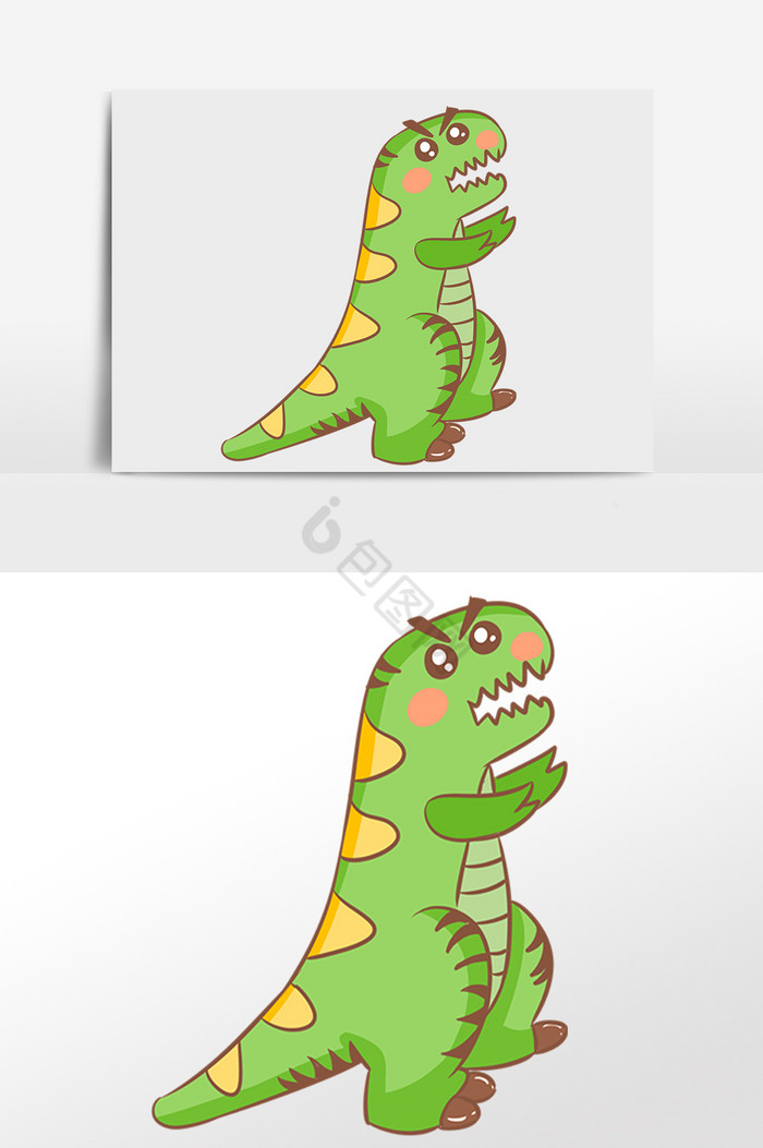 儿童节儿童玩具恐龙插画图片