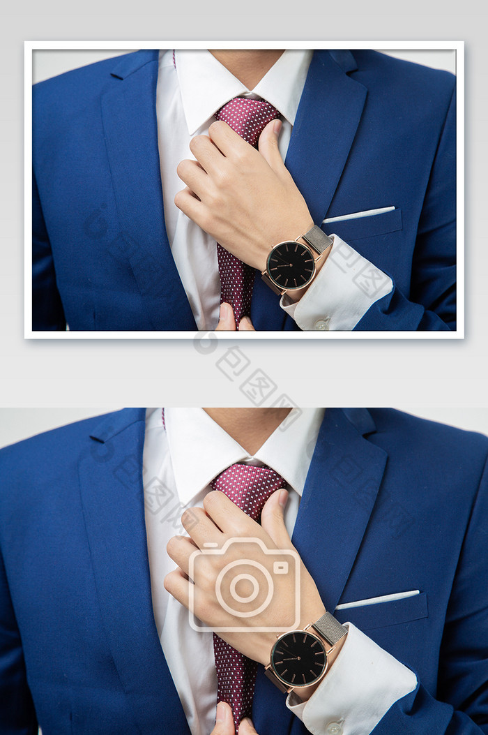 商务大气人像系领带背景图片图片