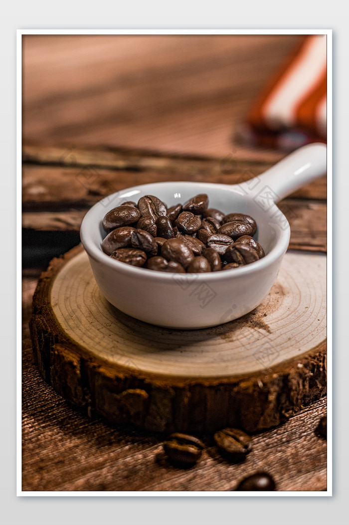 美味咖啡豆摄影图