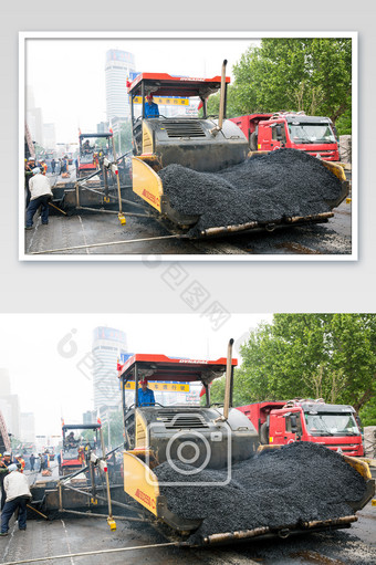 五一节城市道路铺设图片