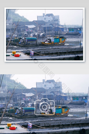 滩涂渔民生活船只摄影渔村摄影图图片