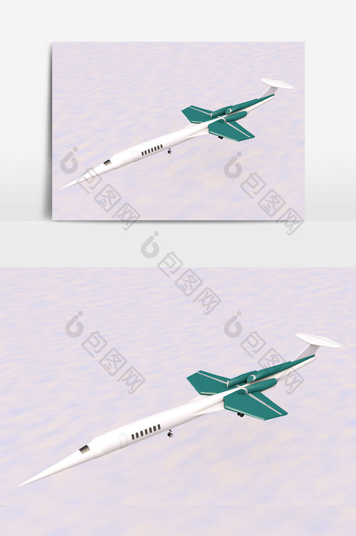 C4D飞机 产品模型
