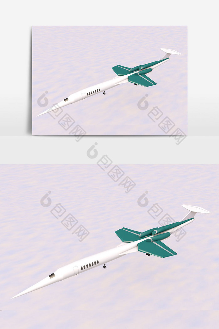 C4D飞机产品模型图片图片