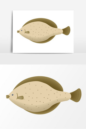 海洋鱼手绘元素插画