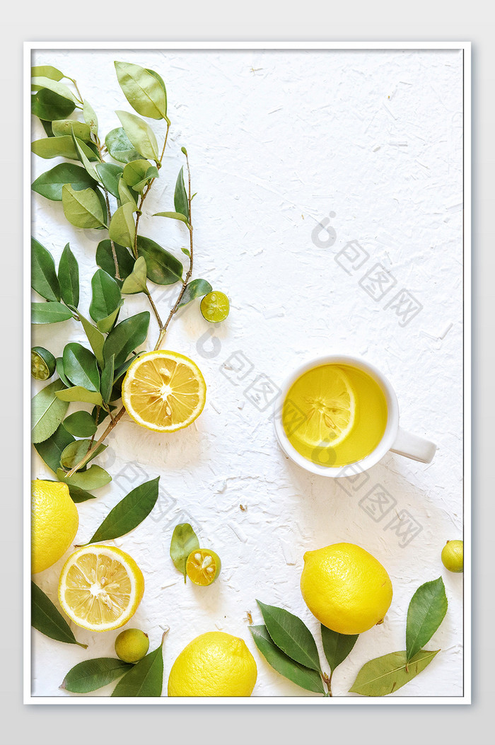 柠檬柠檬水柠檬茶海报广告图