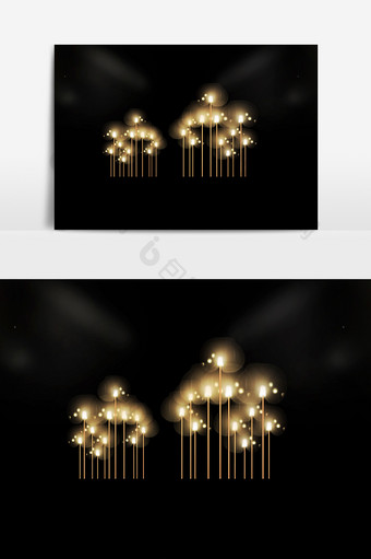 时尚简约金色小米灯舞台质感金属管灯道具灯图片