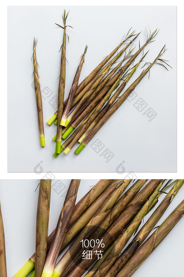 食材小竹笋摄影图片