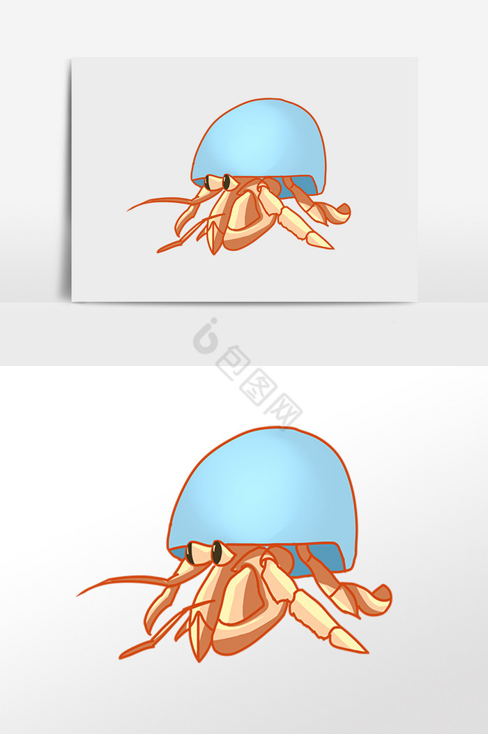 海洋生物动物水母插画图片