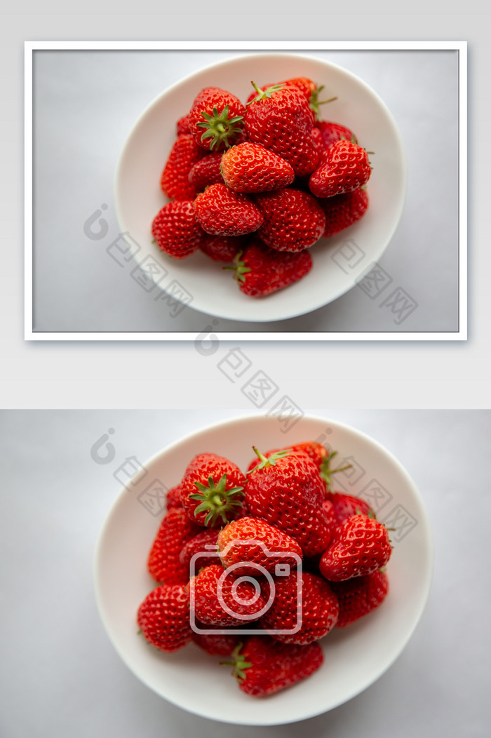 碗装草莓摄影图片图片