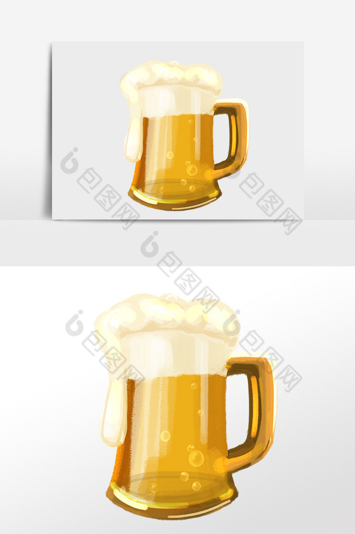庆典饮品扎啤杯啤酒酒水插画图片图片
