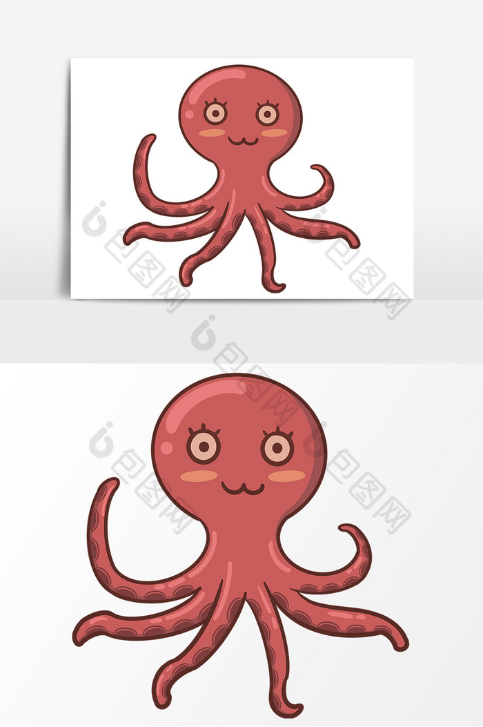 海洋生物章鱼形象图片图片