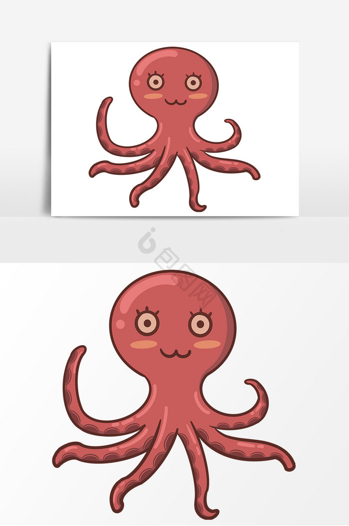 海洋生物章鱼形象图片