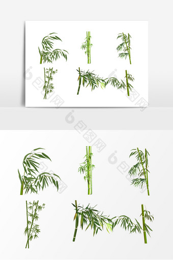 绿色植物竹子竹竿素材图片